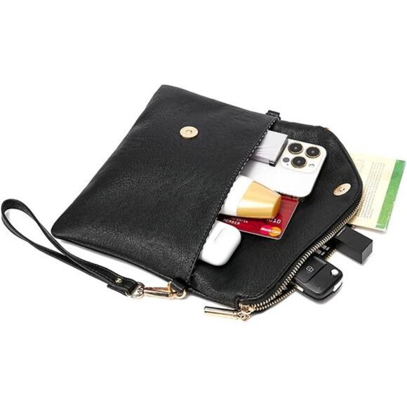 Envelope Clutch Purses for Women Wristlet Evening Clutch with Chain - Picture 6 of 7